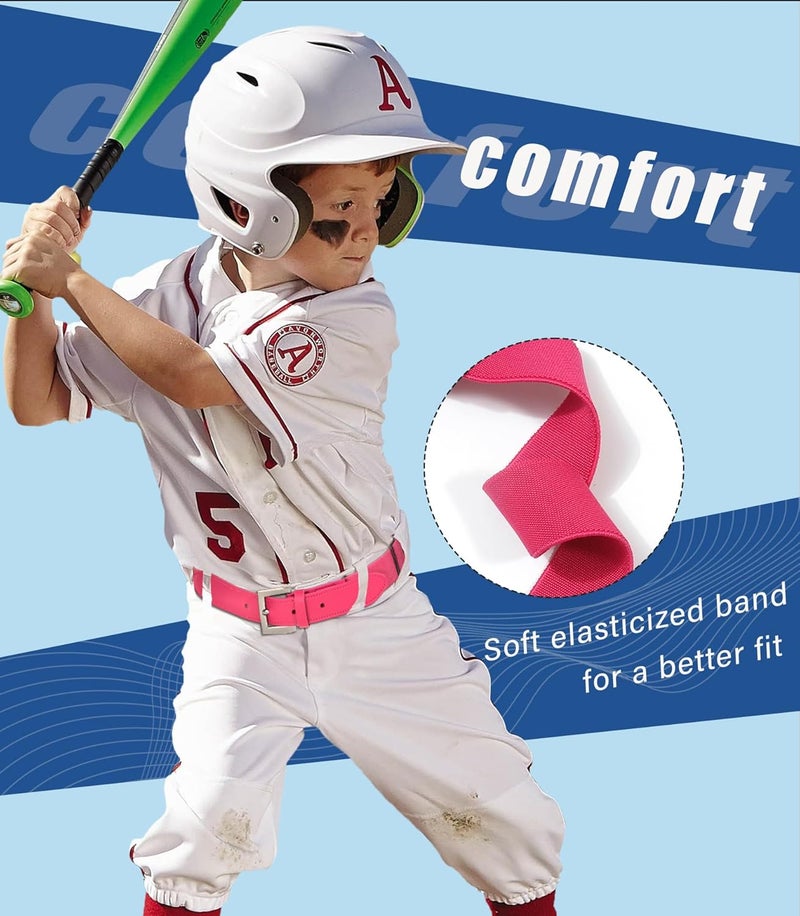 Kajeer Kid Belts for Boy Baseball Belt Softball Adjustable Fastpitch Belt Elastic Metal Buckle Youth Belt for Boys Girls - Image 5